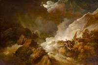 Storm and Avalanche near the Scheidegg in the Valley of Lauterbrunnen