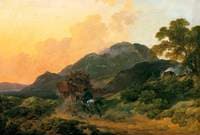 Skiddaw, Cumberland, a Summer Evening with a Stage Coach
