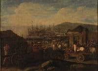 Embarkation of artillery troops