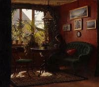 Madam Suzette Mariboe, née Dalgas, in her living room in Frederiksgade