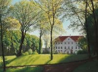 Summer day in the park a Danish manor