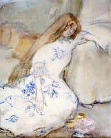 A Young Girl Resting
