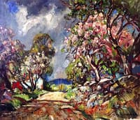 Apple Blossoms in Approaching Storm