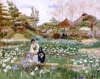 The Iris Flowers of Hori Kiri, Tokio