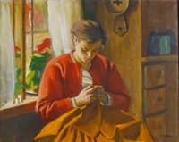 Woman Sewing