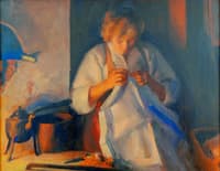 Woman Sewing