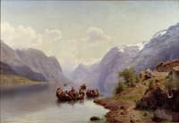 Bridal Escort on the Hardanger Fiord