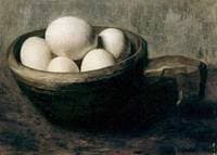 Eggs in a Wooden Dipper