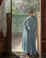 At the studio door