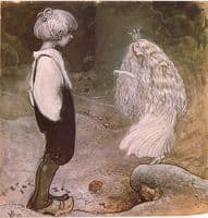 At that moment she was changed by magic to a wonderful little fairy