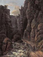 Gorge in Saxon Switzerland