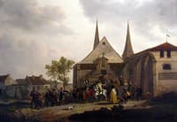 Desecration of a church during the French Revolution