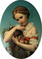 Girl Holding Fruit