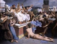 Pheidippides giving word of victory after the Battle of Marathon
