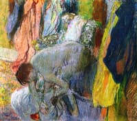 Woman Wiping Her Feet
