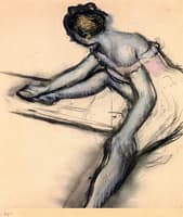 Seated Dancer in Profile