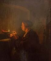 Woman by Candlelight