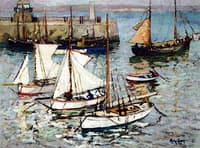 The Quay and Fishing Boats, Sunday Morning, St. Ives