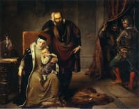 Catherine Jagiellon and her son Sigismund in Gripsholm prison