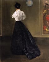 Woman in White Blouse