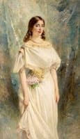 Portrait of the artist's daughter Olga Makovsky