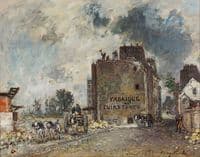 Demolition work in Rue des Franc-Bourgeois St. Marce