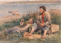 Fishermen by the Volga