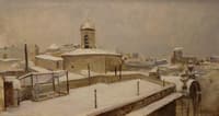 Rooftops with Snow