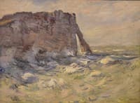 Falaise et Porte d'Aval par gros temps