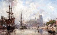 The Port of Dordrecht, Foggy Weather