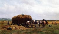 Loading the Hay Wagon