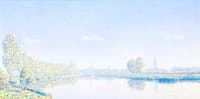 View of the River Eem with Amersfoort in the Distance