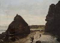 At Spindle Rock, Auchmithie, Forfarshire