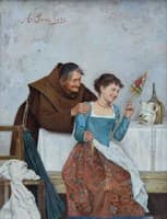 Monk with Servant Girl