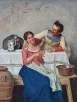 Cavalier with a Servant Girl