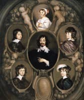 Portraits of Constantijn Huygens and His Children