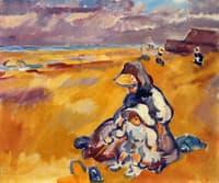 Mother and Child on the Beach