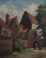 Courtyard with Figures