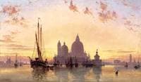 Sunset behind Santa Maria della Salute, Venice