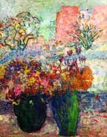 Two Vases of Flowers