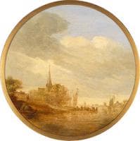 Riverbank with a Church