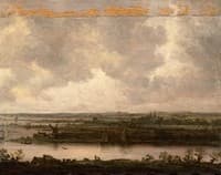 Panoramic View of the River Spaarne and the Haarlemmermeer