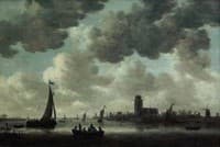 The Meuse at Dordrecht with the Grote Kerk: View from the South-West