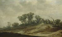 Peasants on a Slope