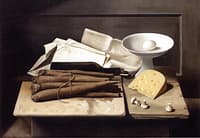 A Still Life with Cheese, Egg and Salsify