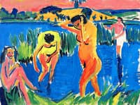 Four Bathers