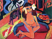 Girl with Cat, Fränzi
