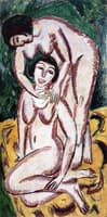 Two Female Nudes in Vertical Format