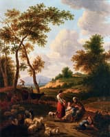 Herders at Rest in a Landscape