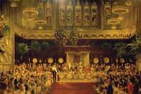 The Coronation Luncheon to King George V and Queen Mary in the Guildhall, London, 29 June 1911